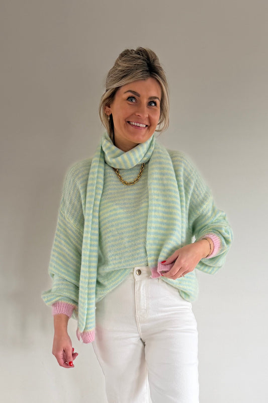 Avelin knit met sjaal