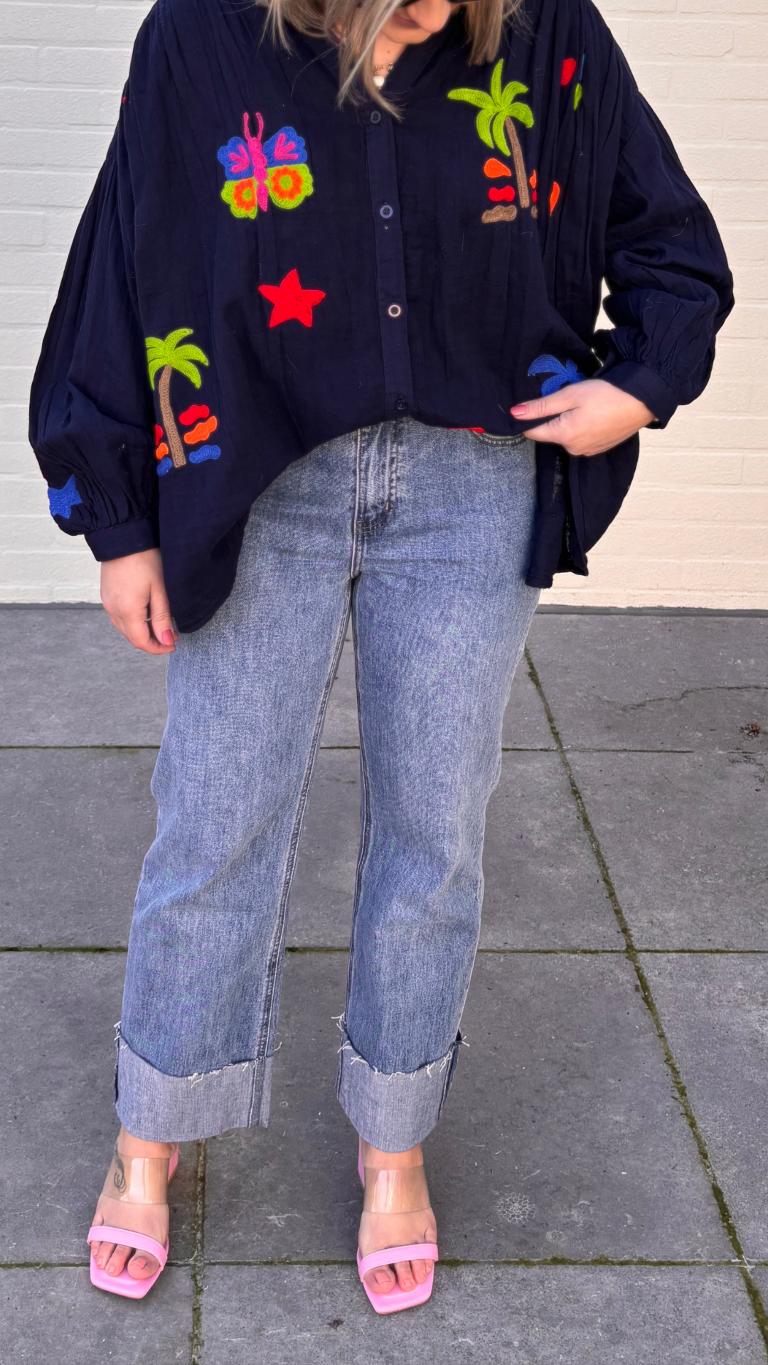 Cuffed jeans