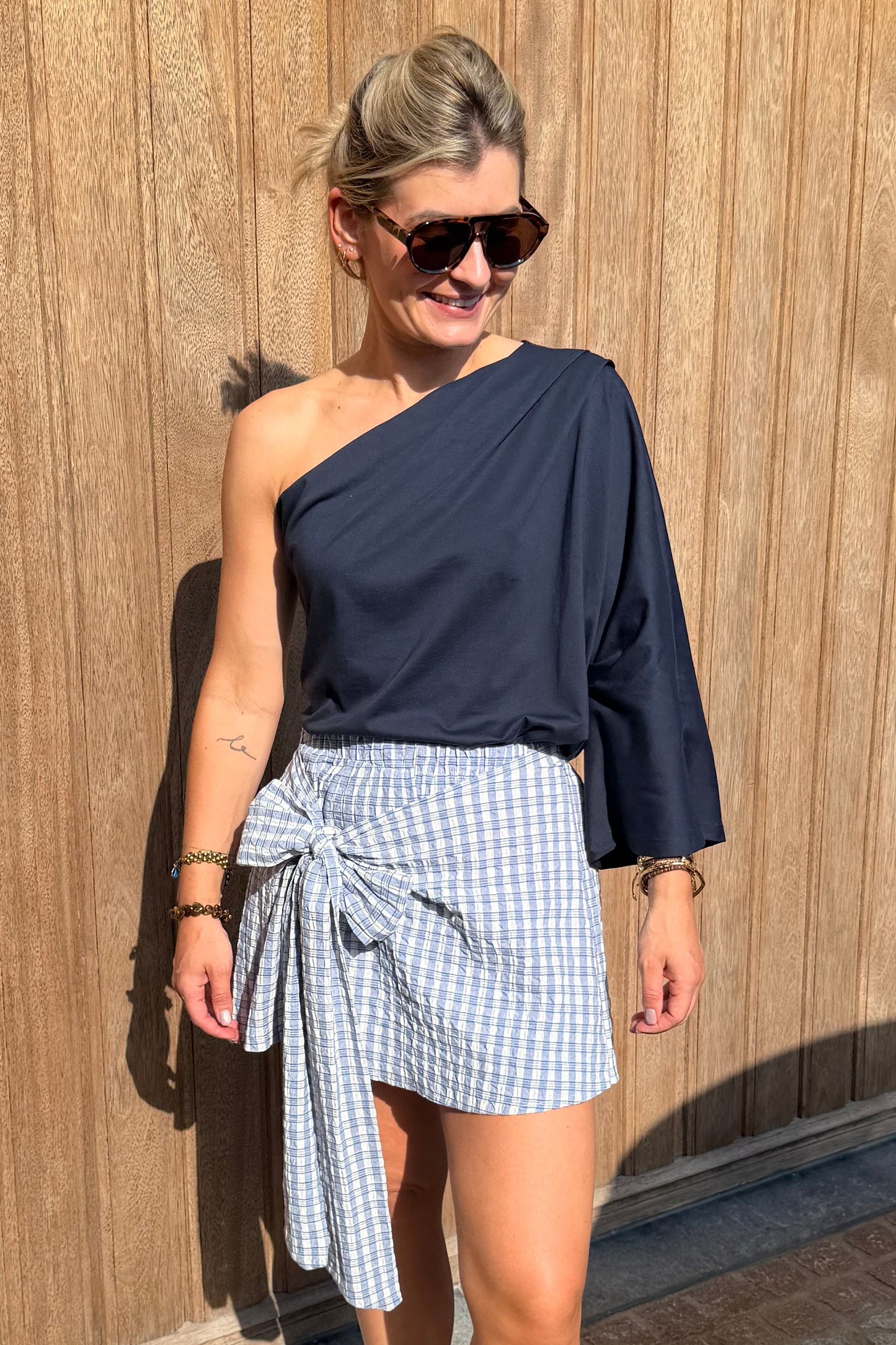 Julia off shoulder Marine