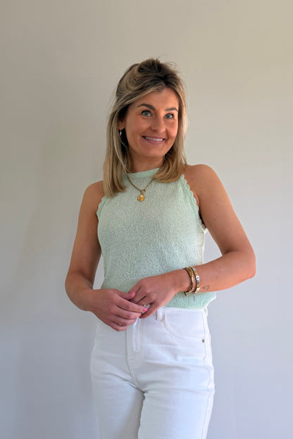 Minty knitted top