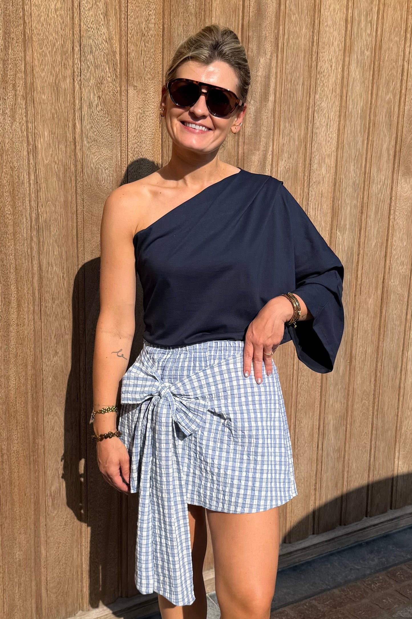 Julia off shoulder Marine