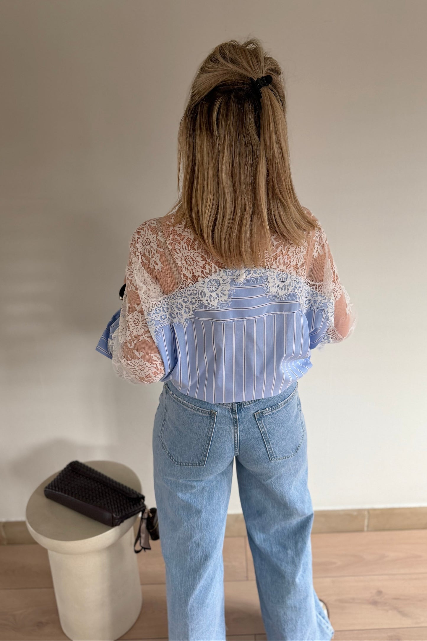 Milly Lace Blouse blauw