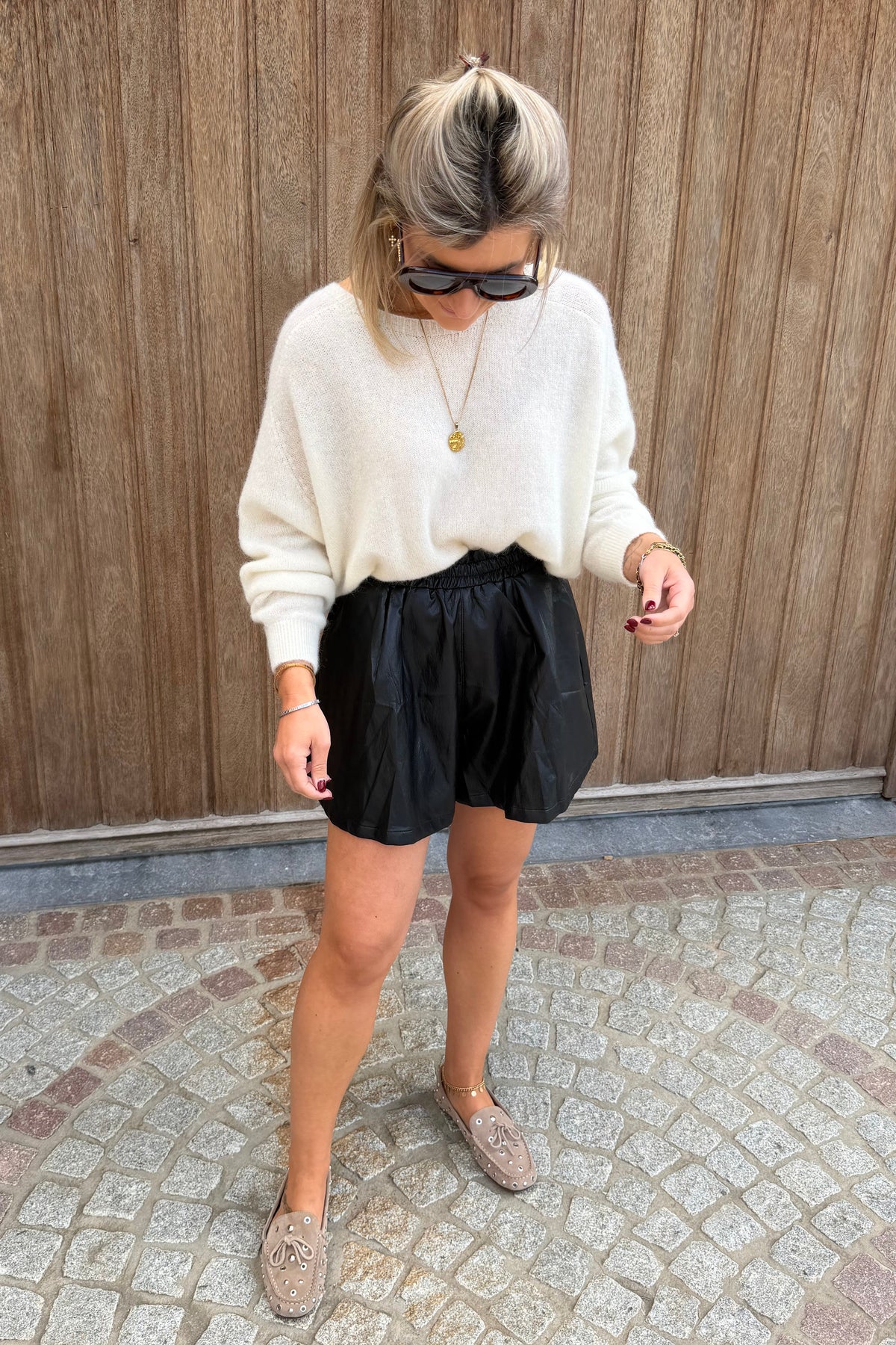 Alpaca knit ecru