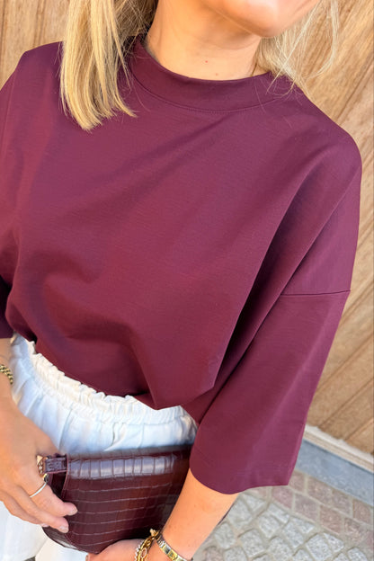 Bowie Tshirt bordeaux