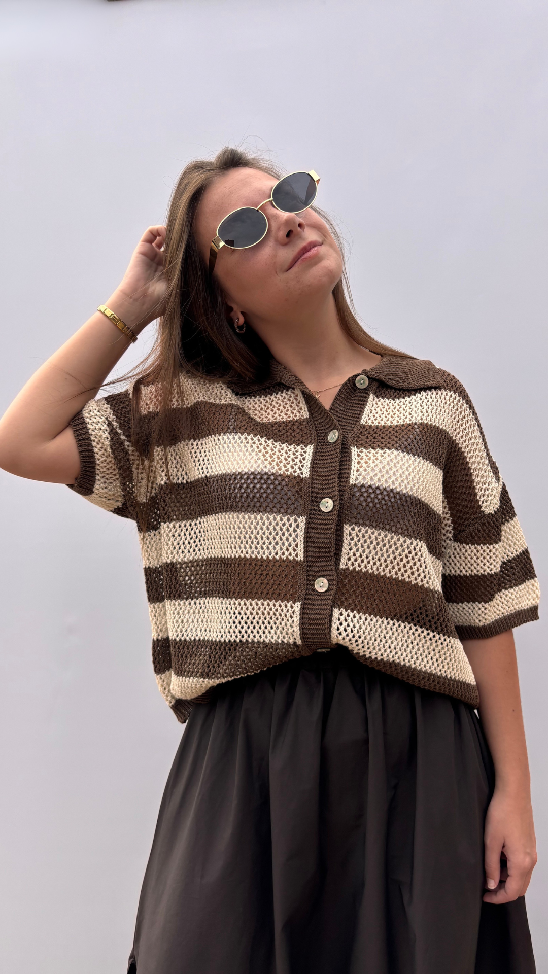 Cappuccino Crochet top