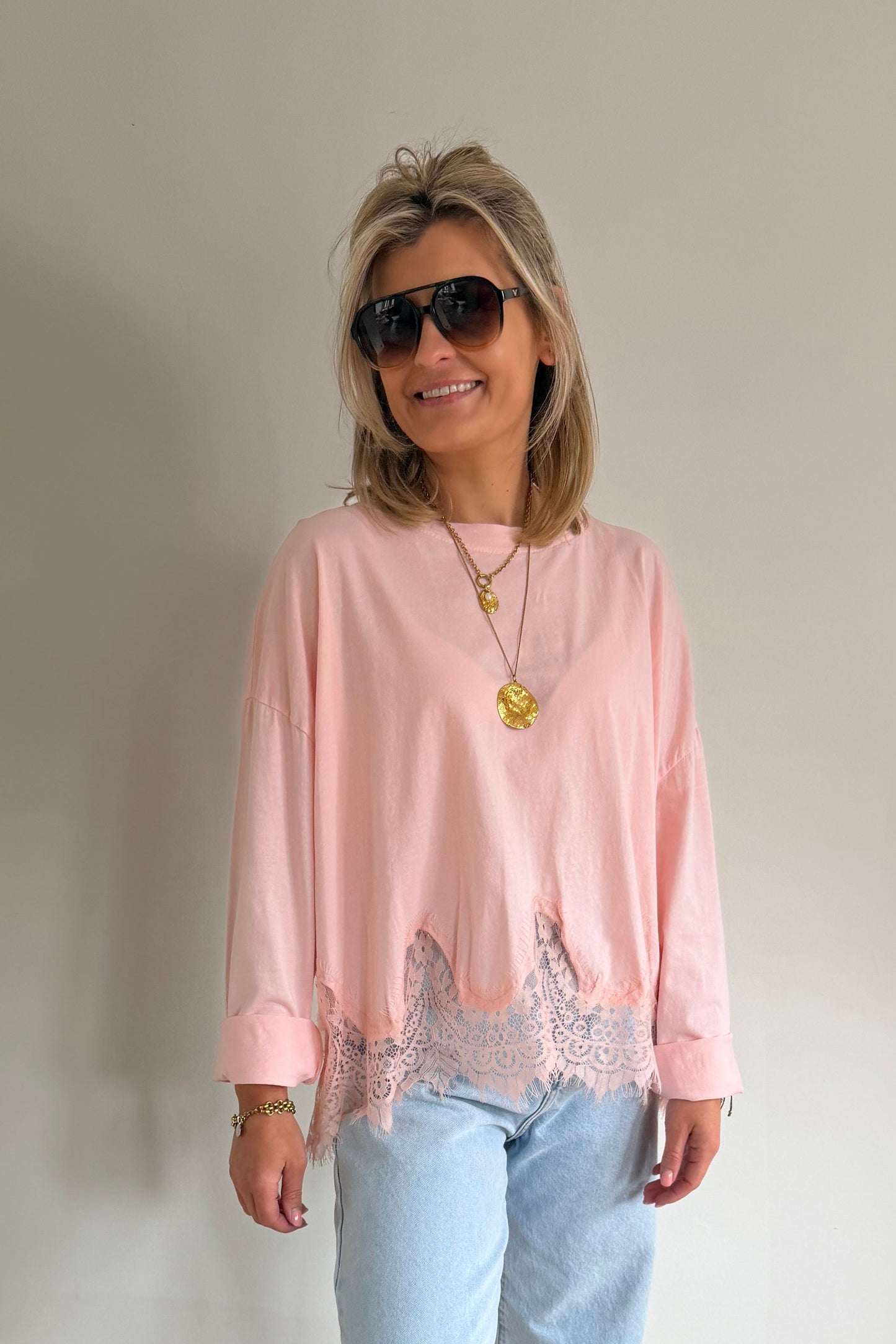 Longsleeve kant (soft pink)