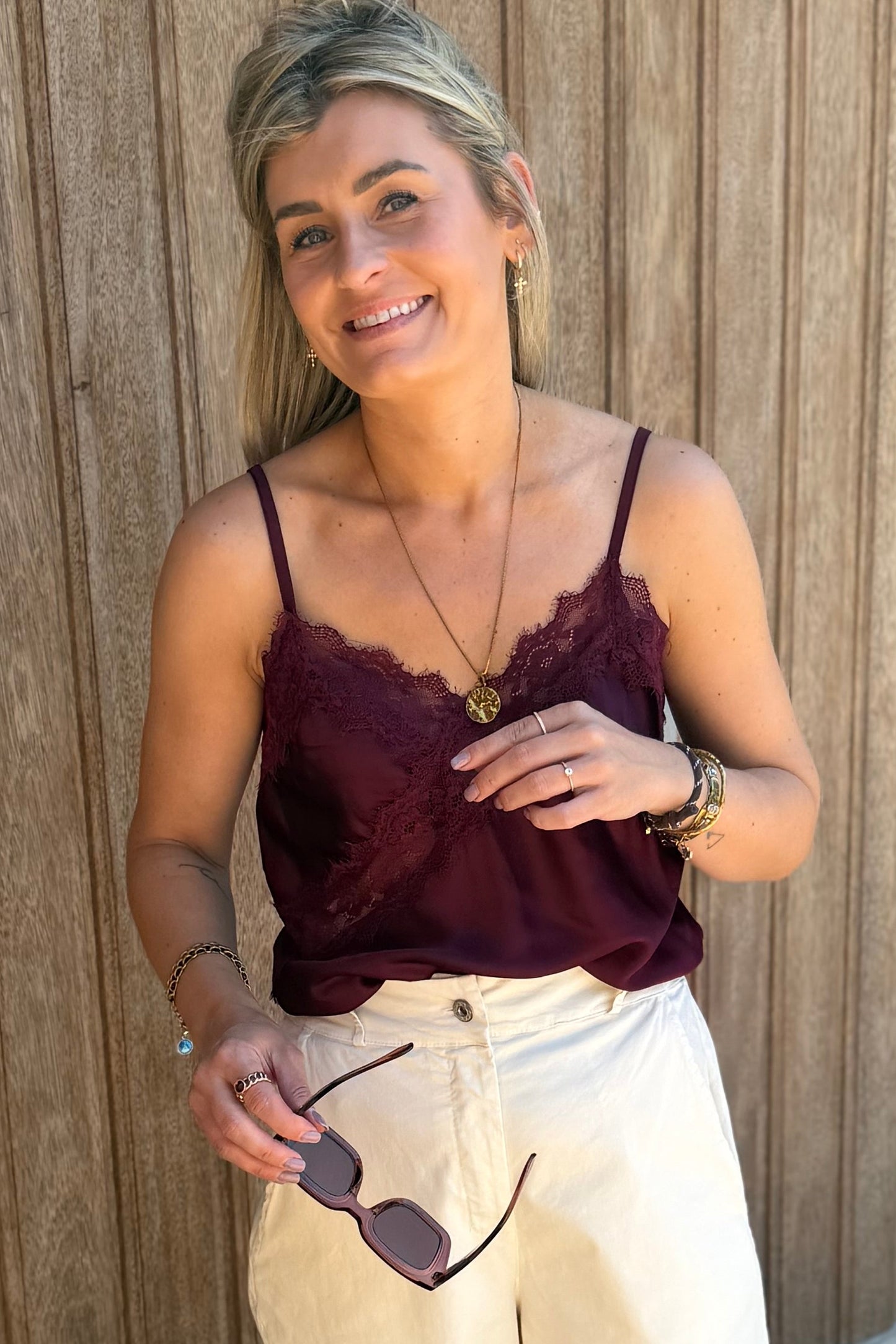 Lizette Top bordeaux