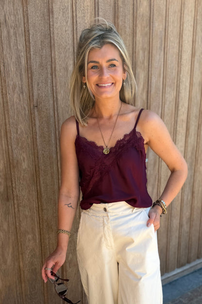Lizette Top bordeaux