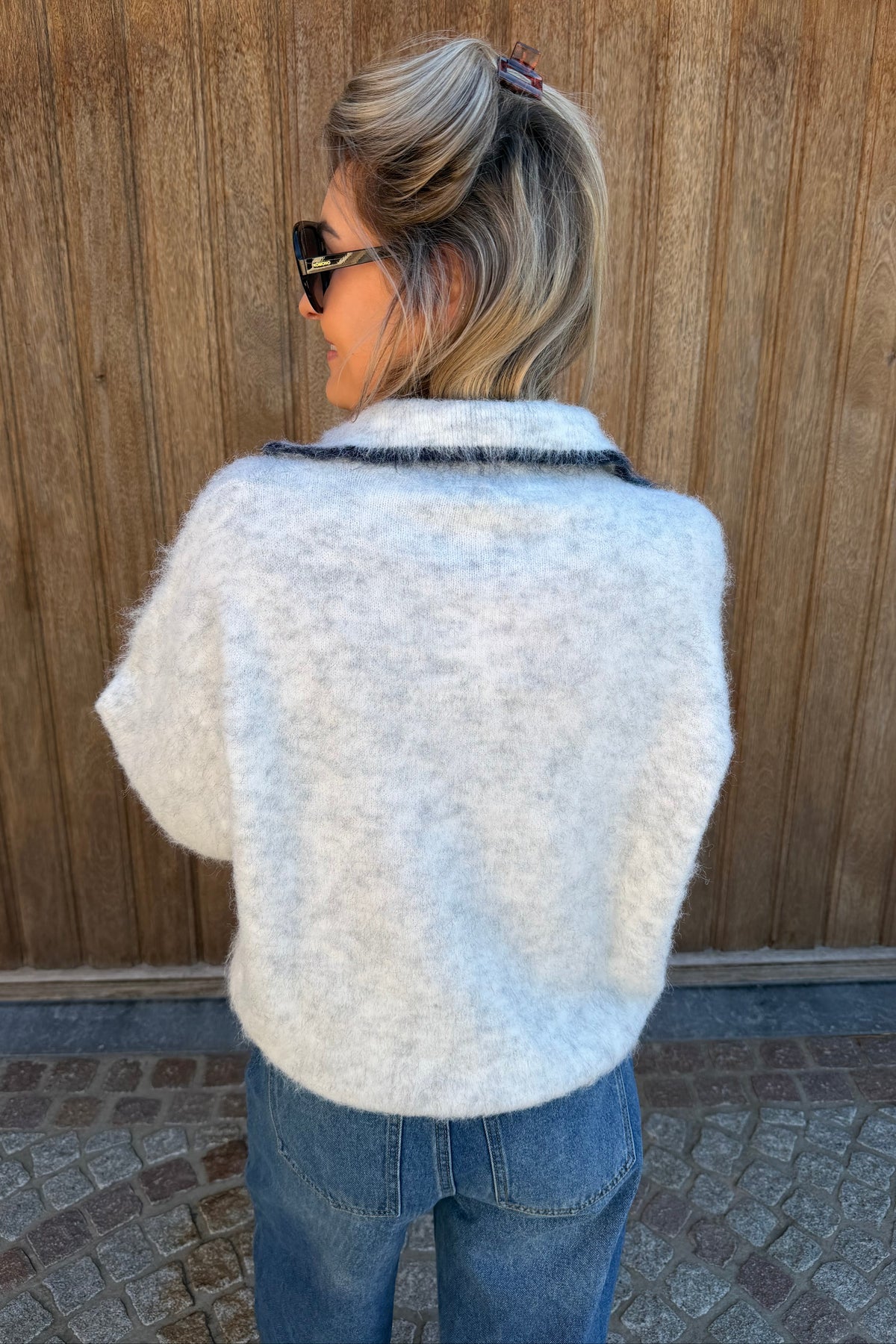 Estelle Polo knit (grijs)