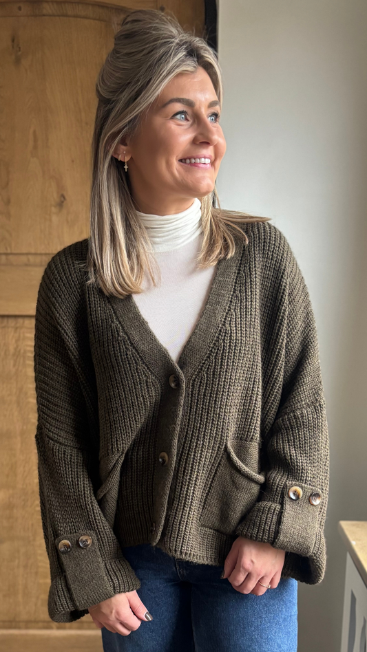 Kaki cardigan