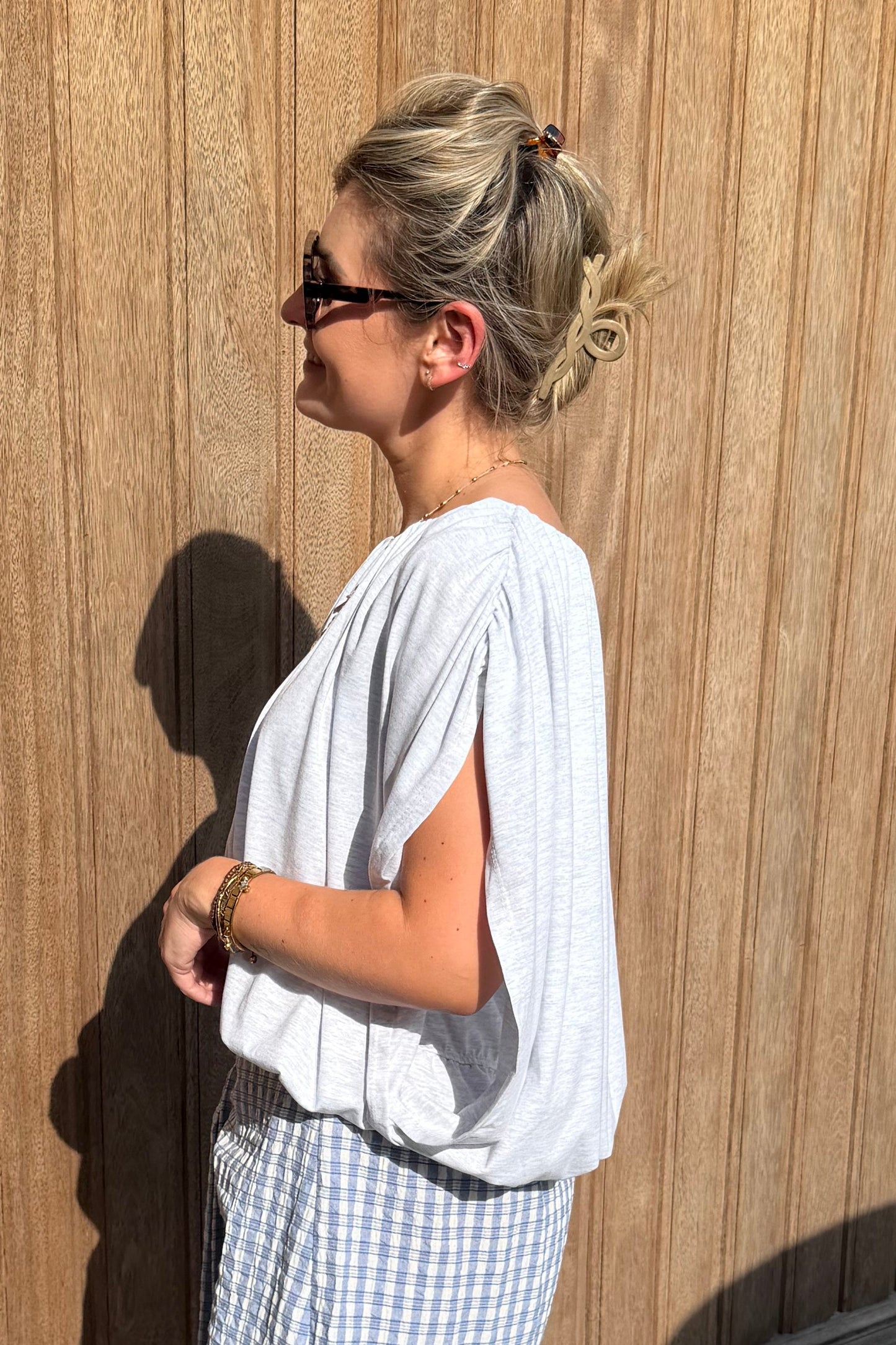 Jeannine drapé top
