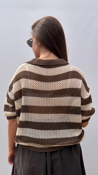 Cappuccino Crochet top