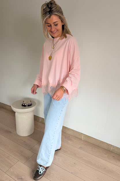 Longsleeve kant (soft pink)