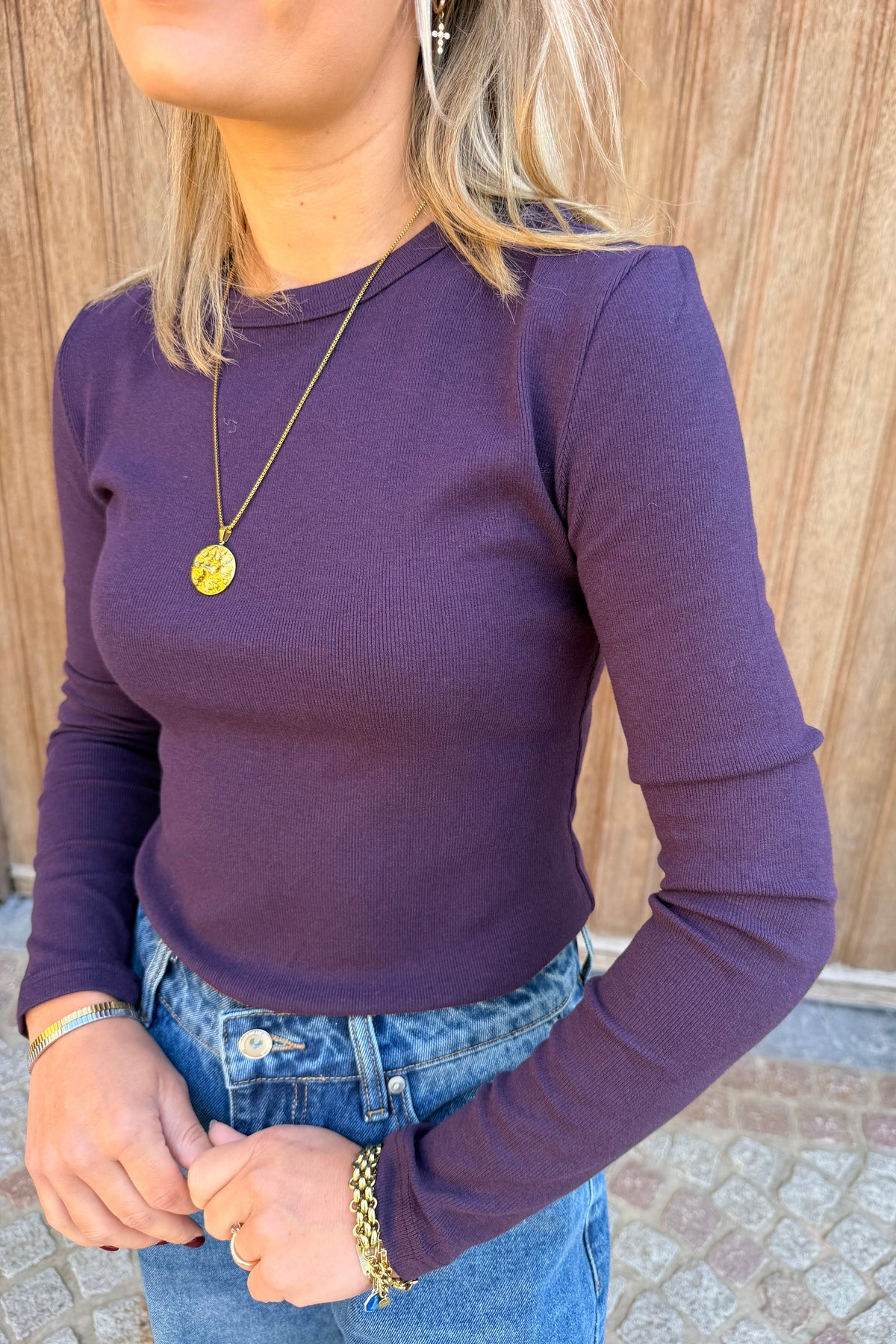 Cara longsleeve (plum)