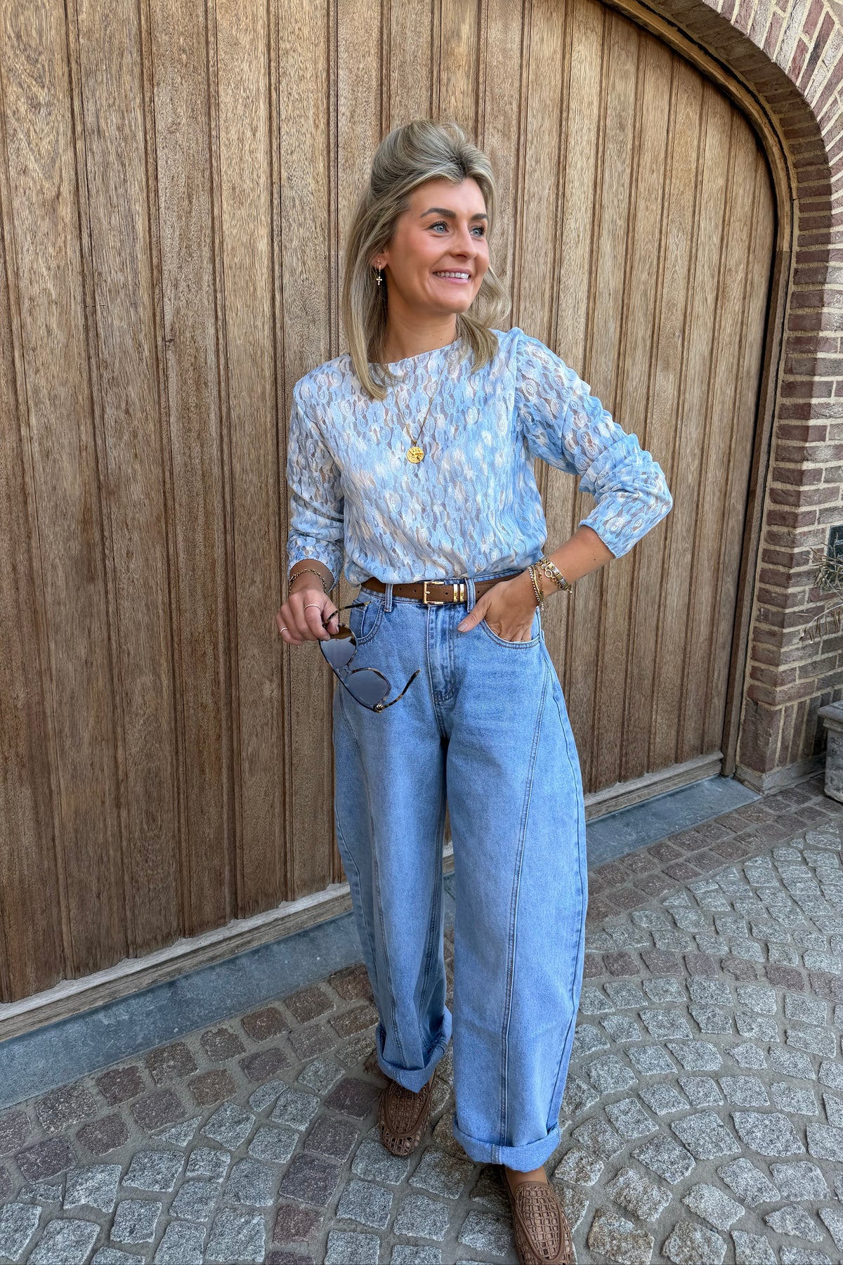 Juno Top blauw