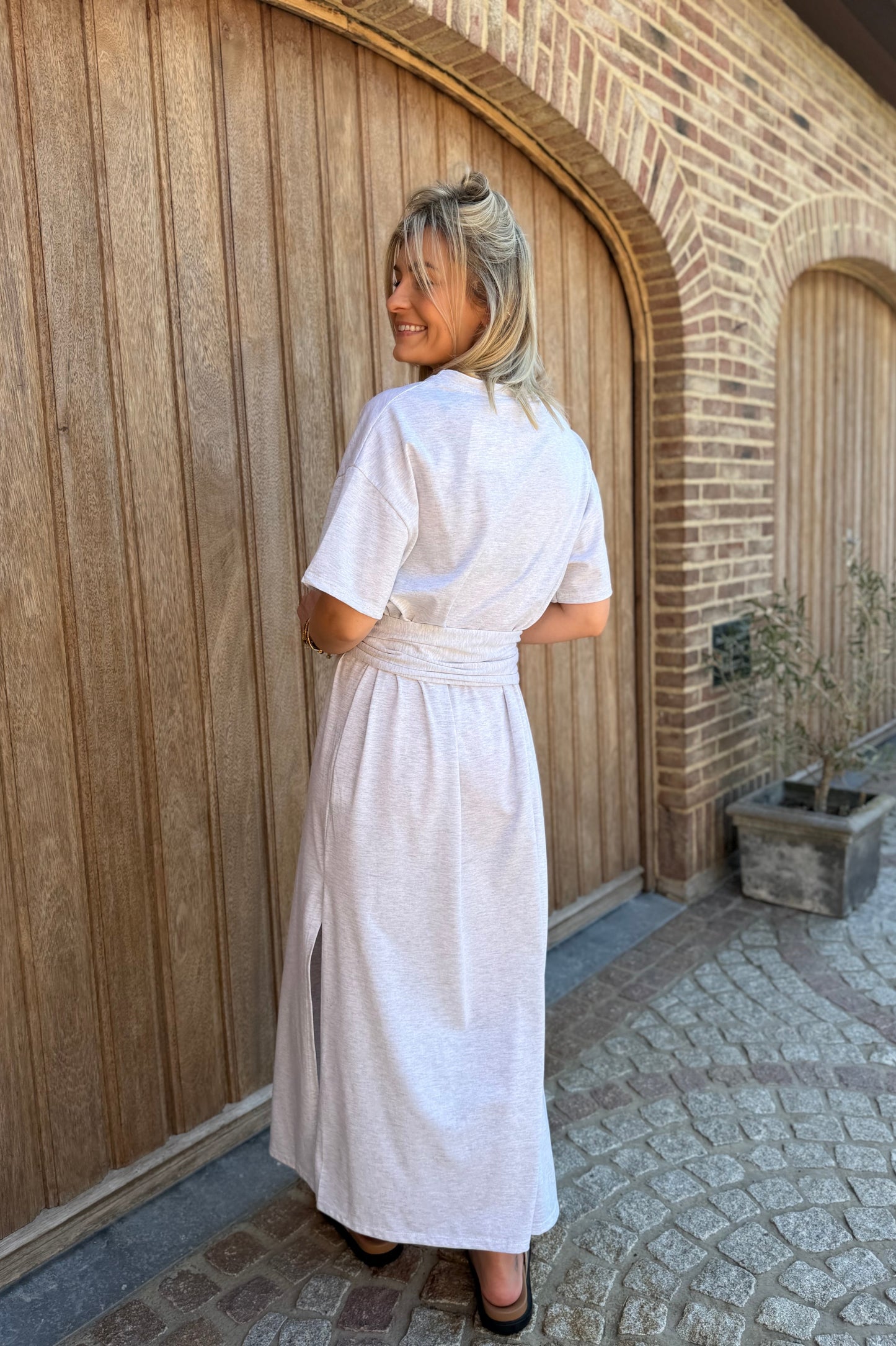 Izzy dress lichtgrijs