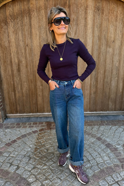 Cara longsleeve (plum)