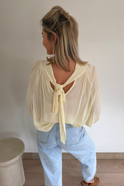 Clarisse blouse Butter Yellow