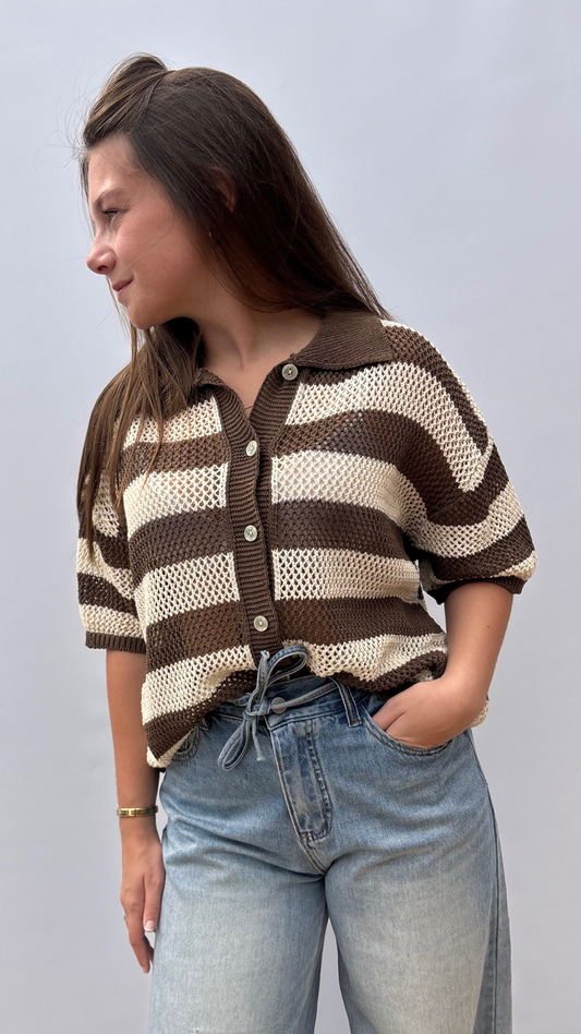 Cappuccino Crochet top