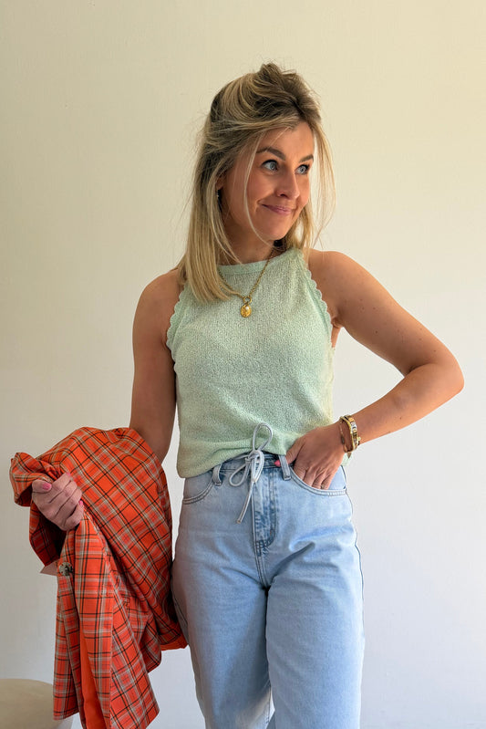 Minty knitted top