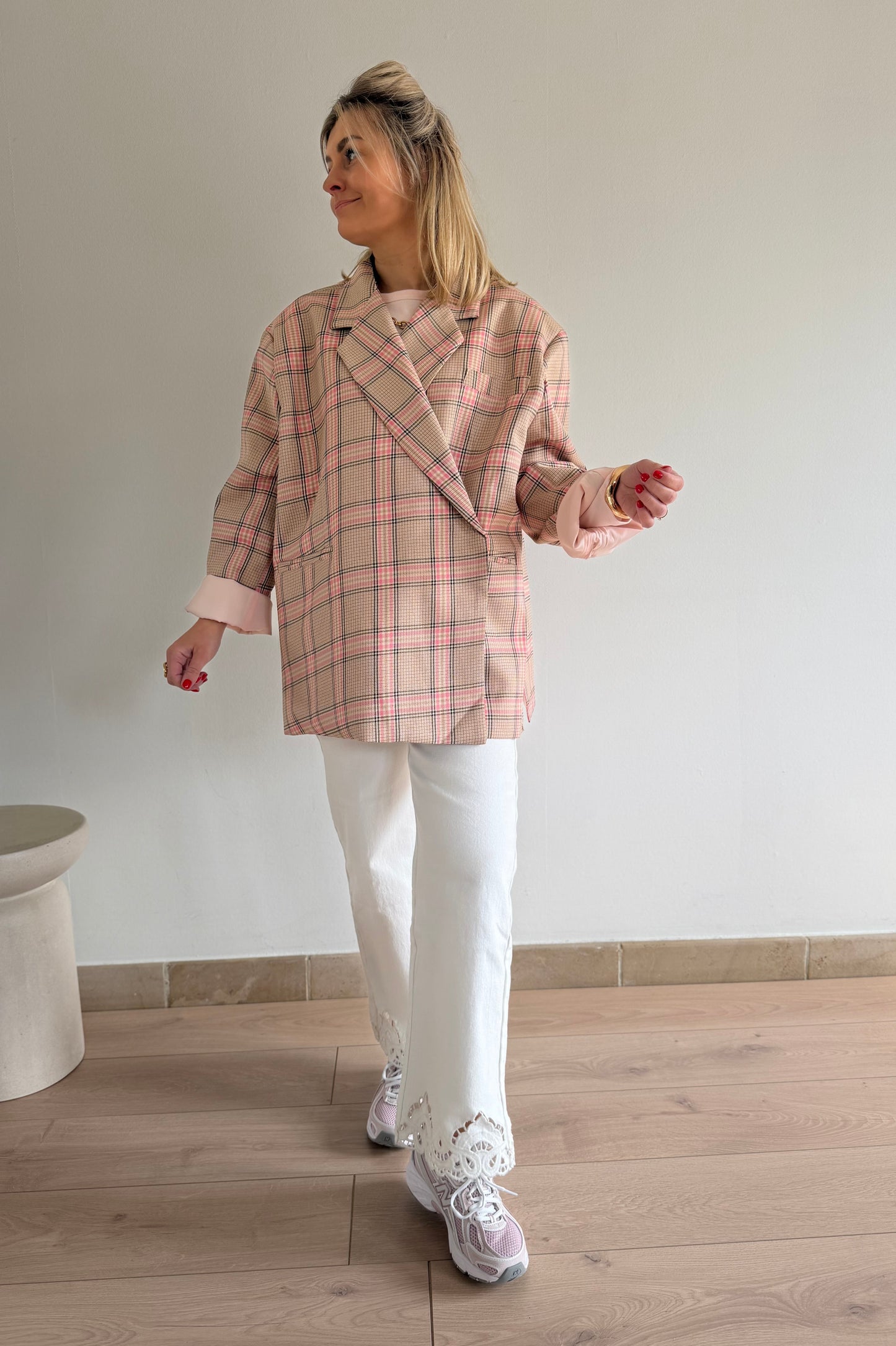 Jasmin Blazer beige-roze