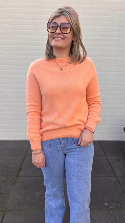 Peach mohair