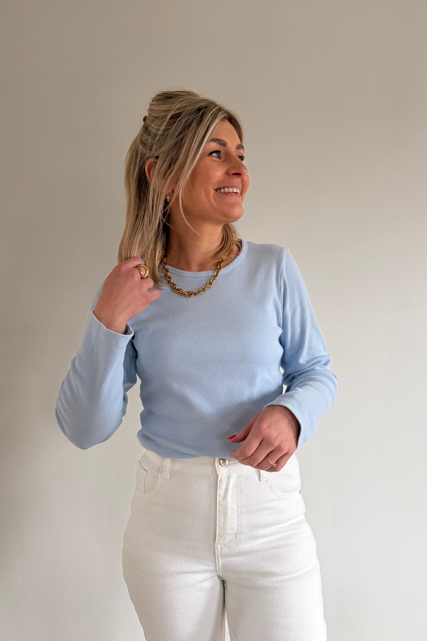 Zora longsleeve Baby blue