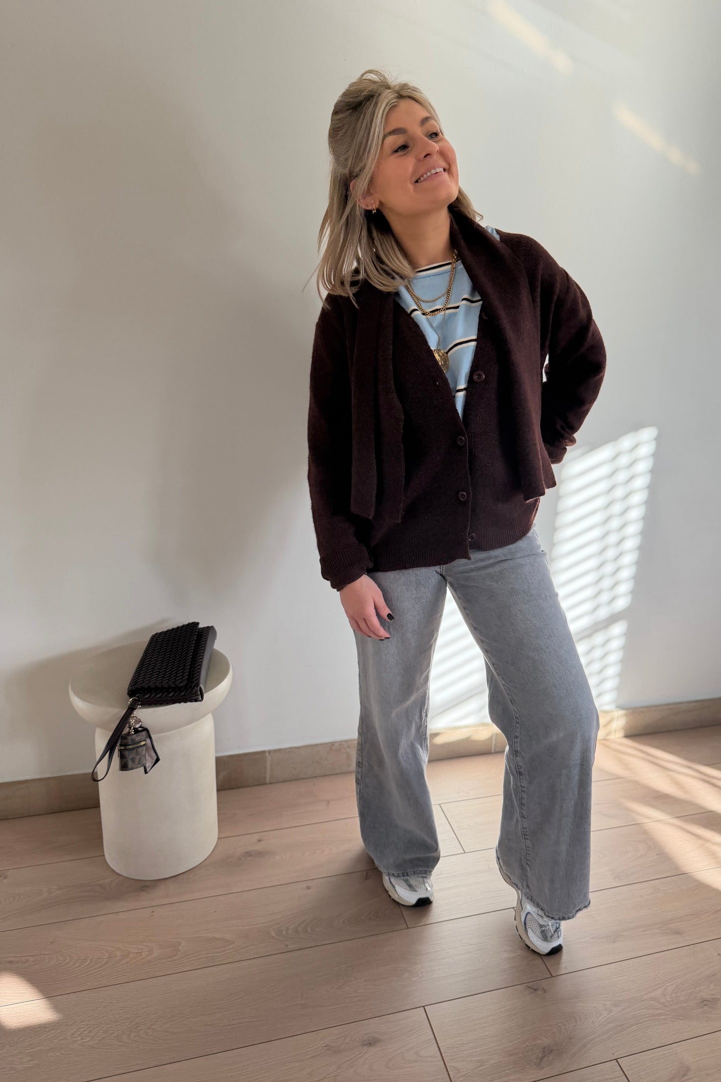 Leila Cardigan Brown