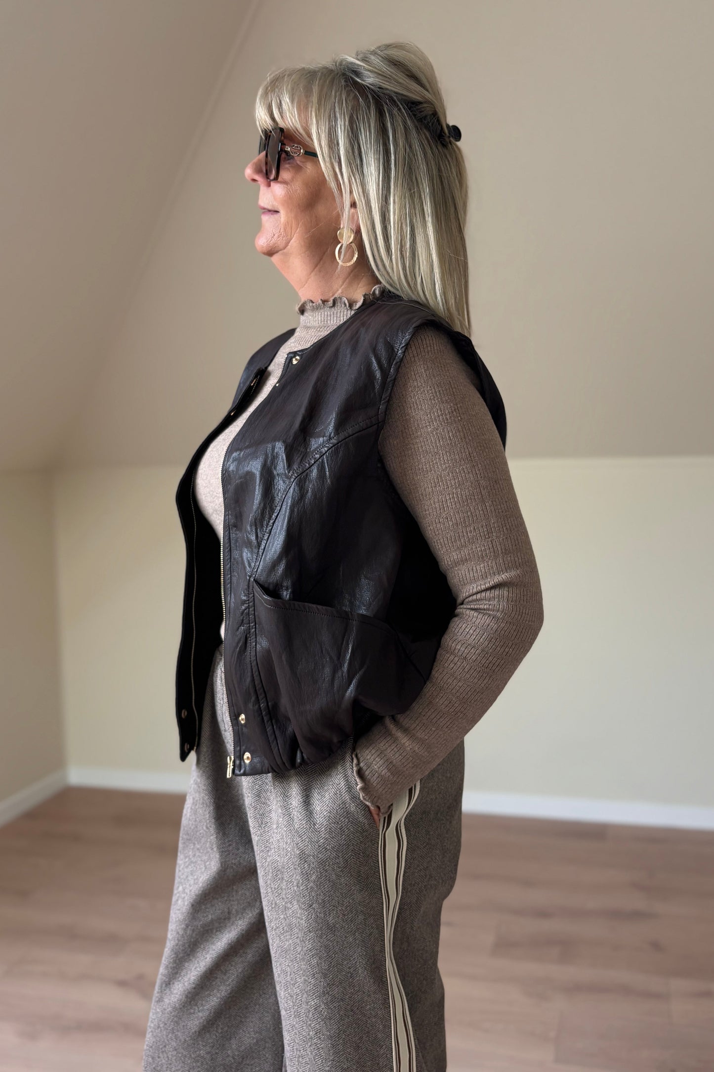 Rebel vest (Donkerbruin)