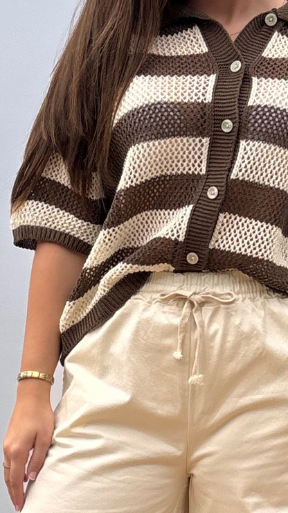 Cappuccino Crochet top