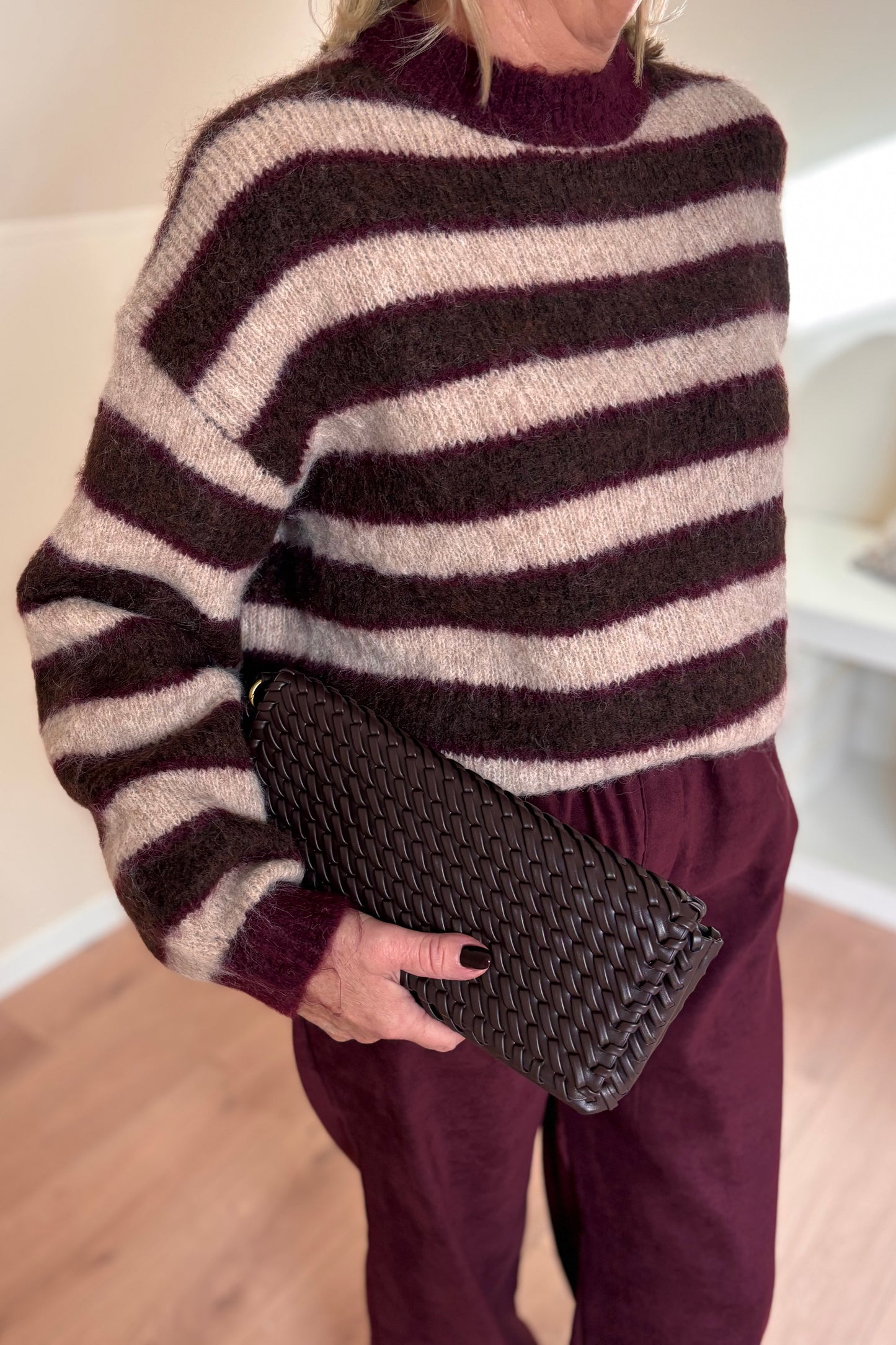 Bordeaux - Coffee knit