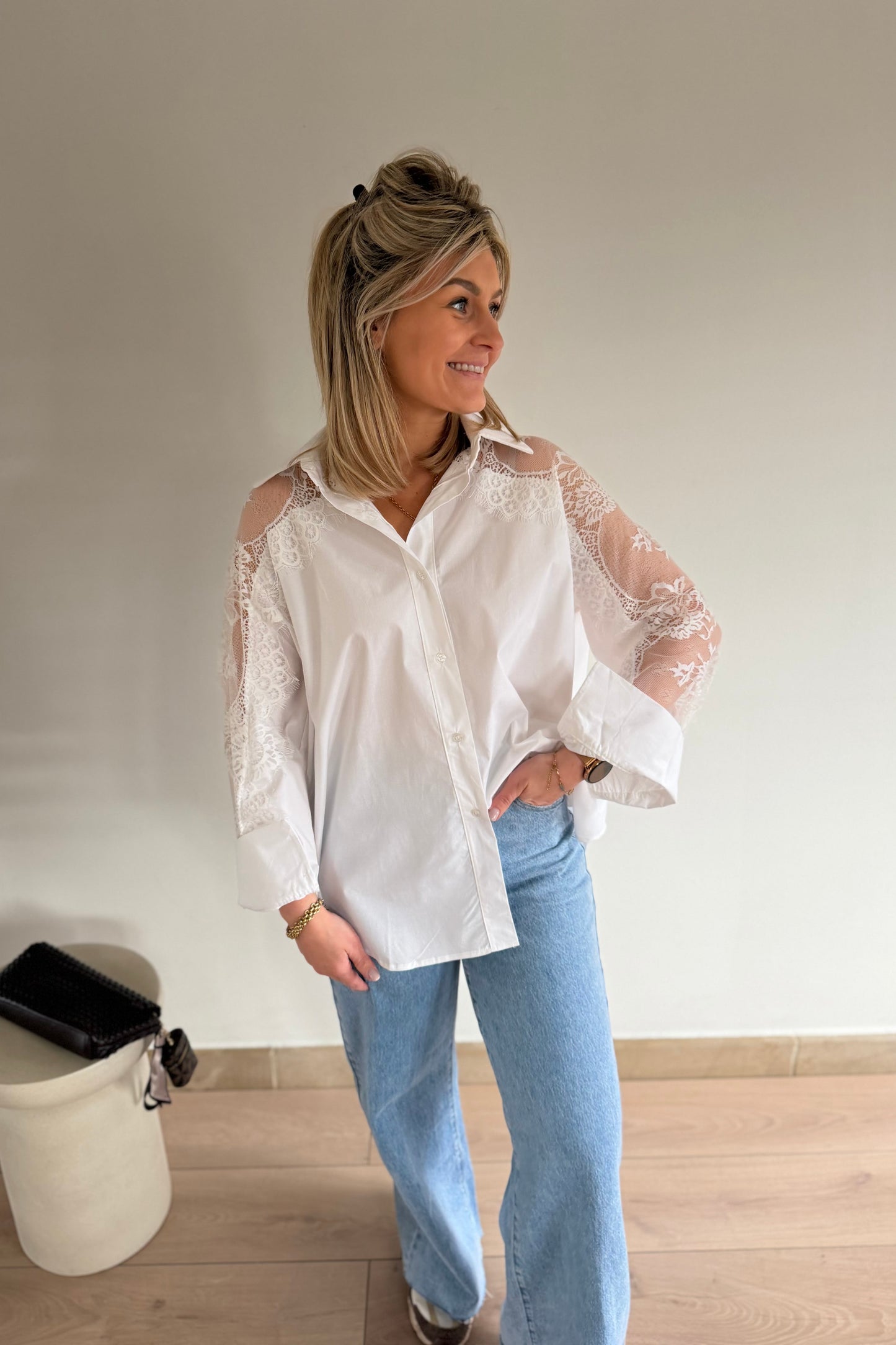Milly Lace Blouse Wit