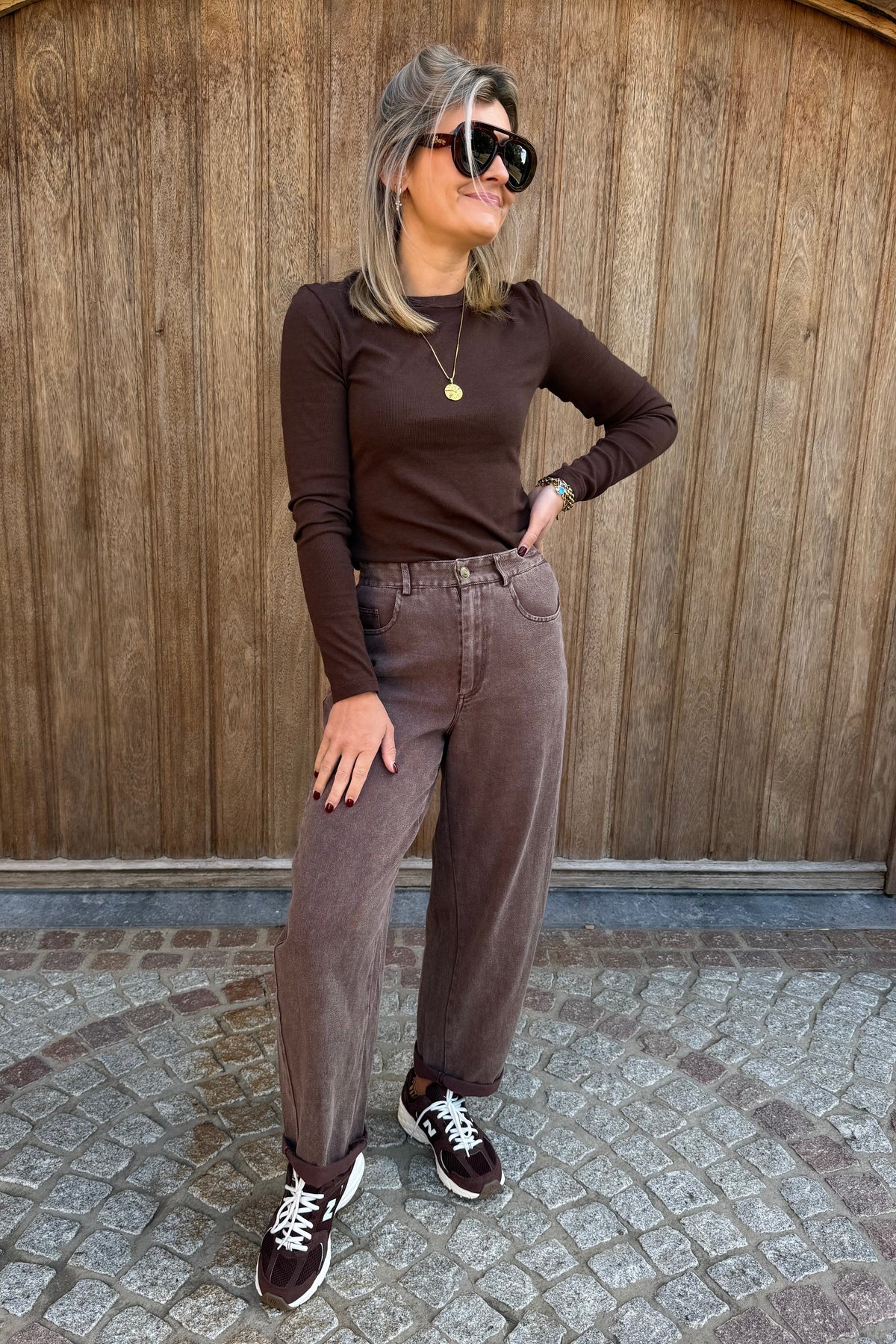 Cara longsleeve (bruin)