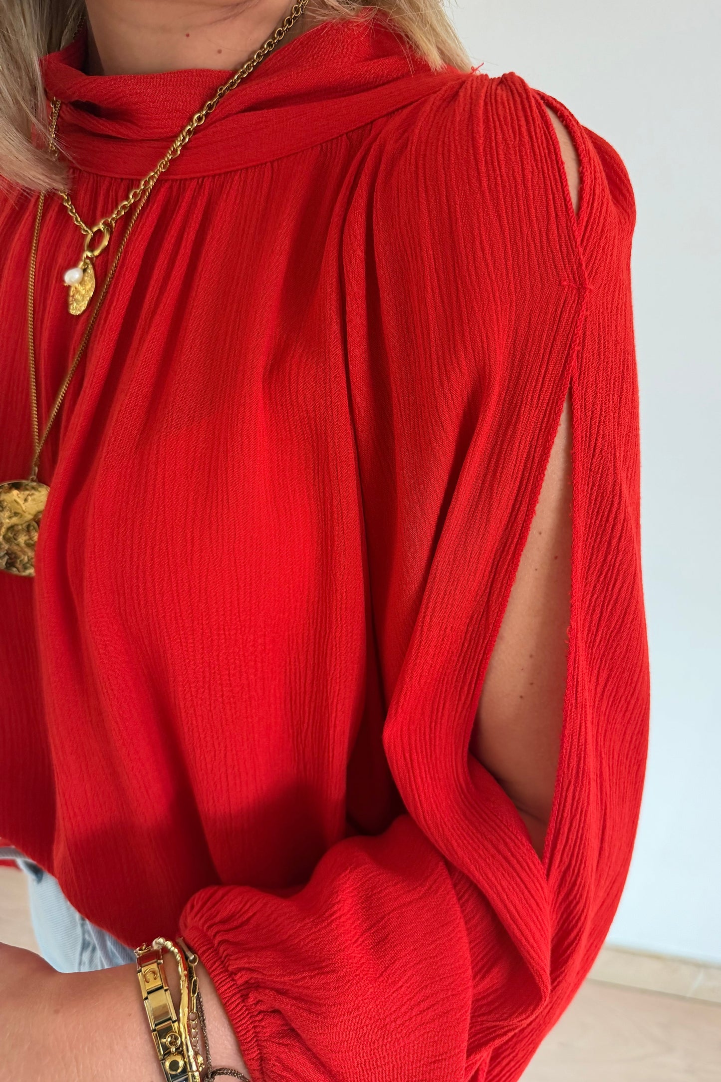 Clarisse blouse Butter Red