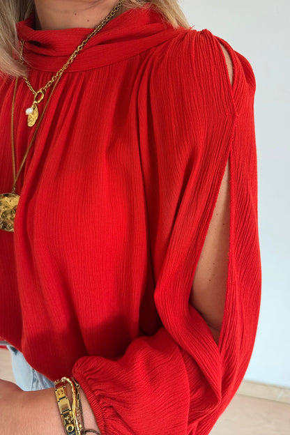 Clarisse blouse Butter Red