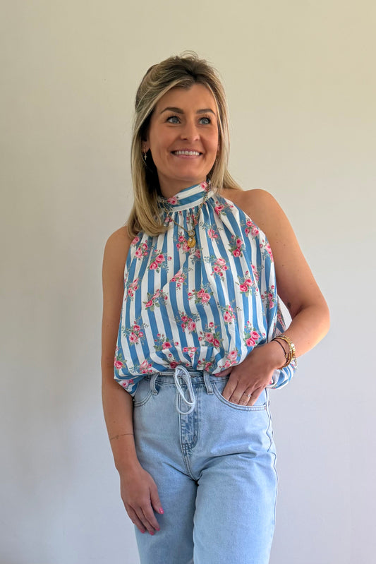 Lovely top jeans blue