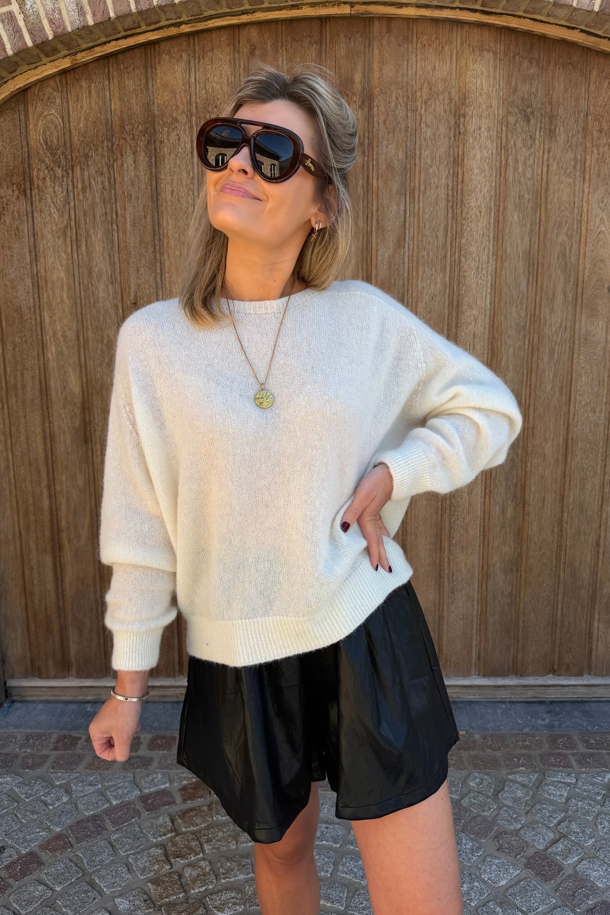 Alpaca knit ecru