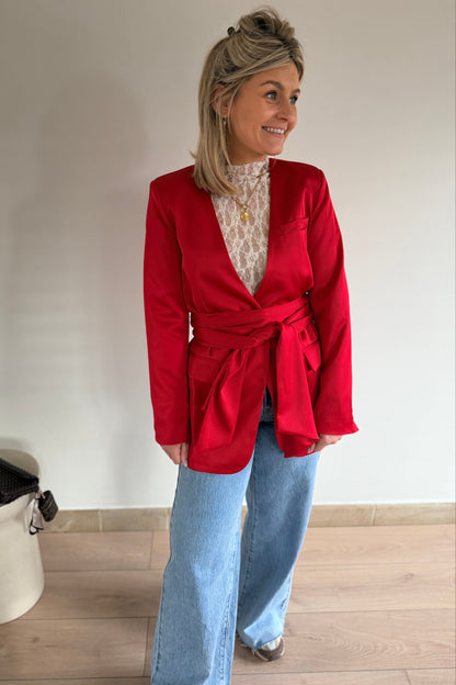 Poppy Red Blazer