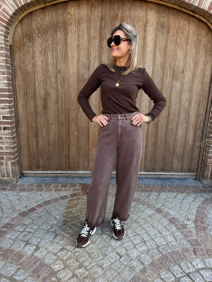 Cara longsleeve (bruin)