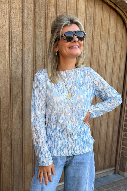 Juno Top blauw