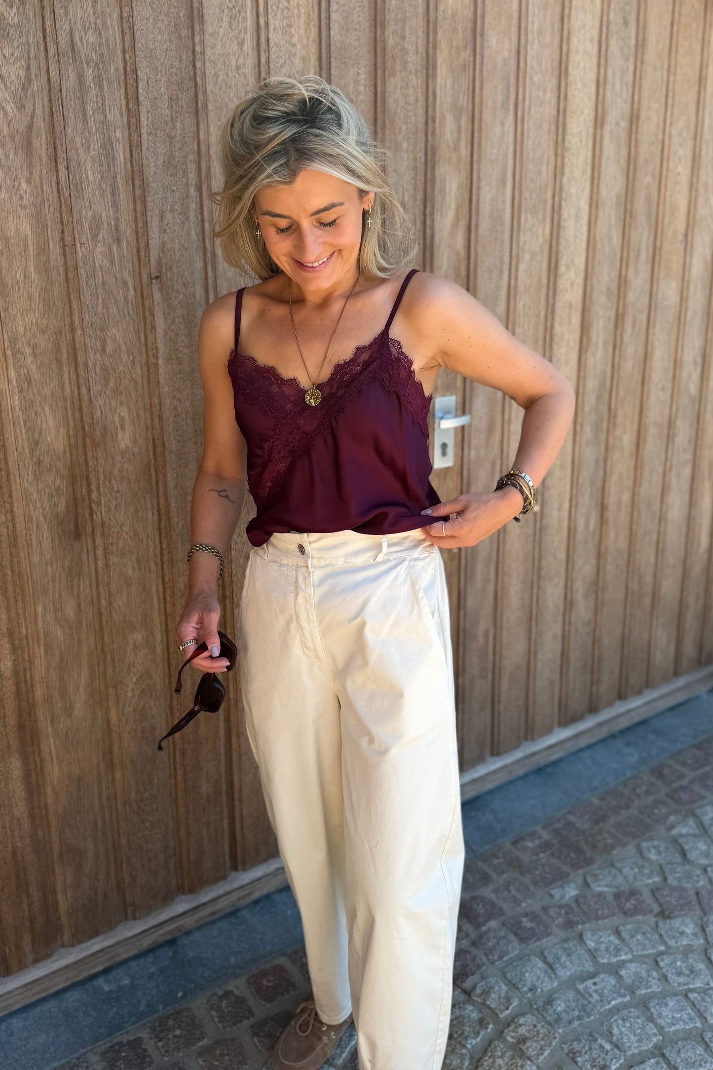 Lizette Top bordeaux