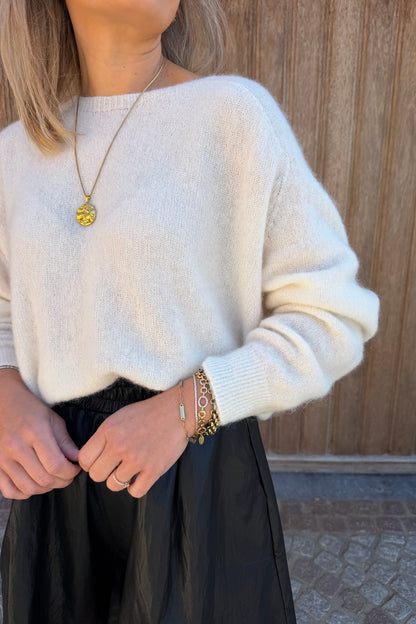 Alpaca knit ecru
