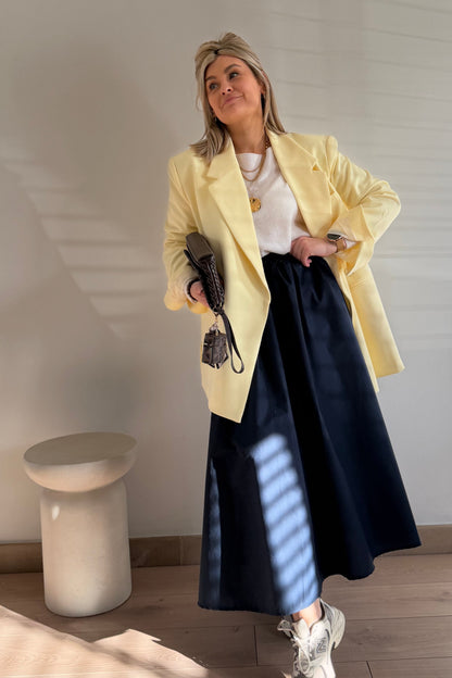 Buttercream oversized blazer