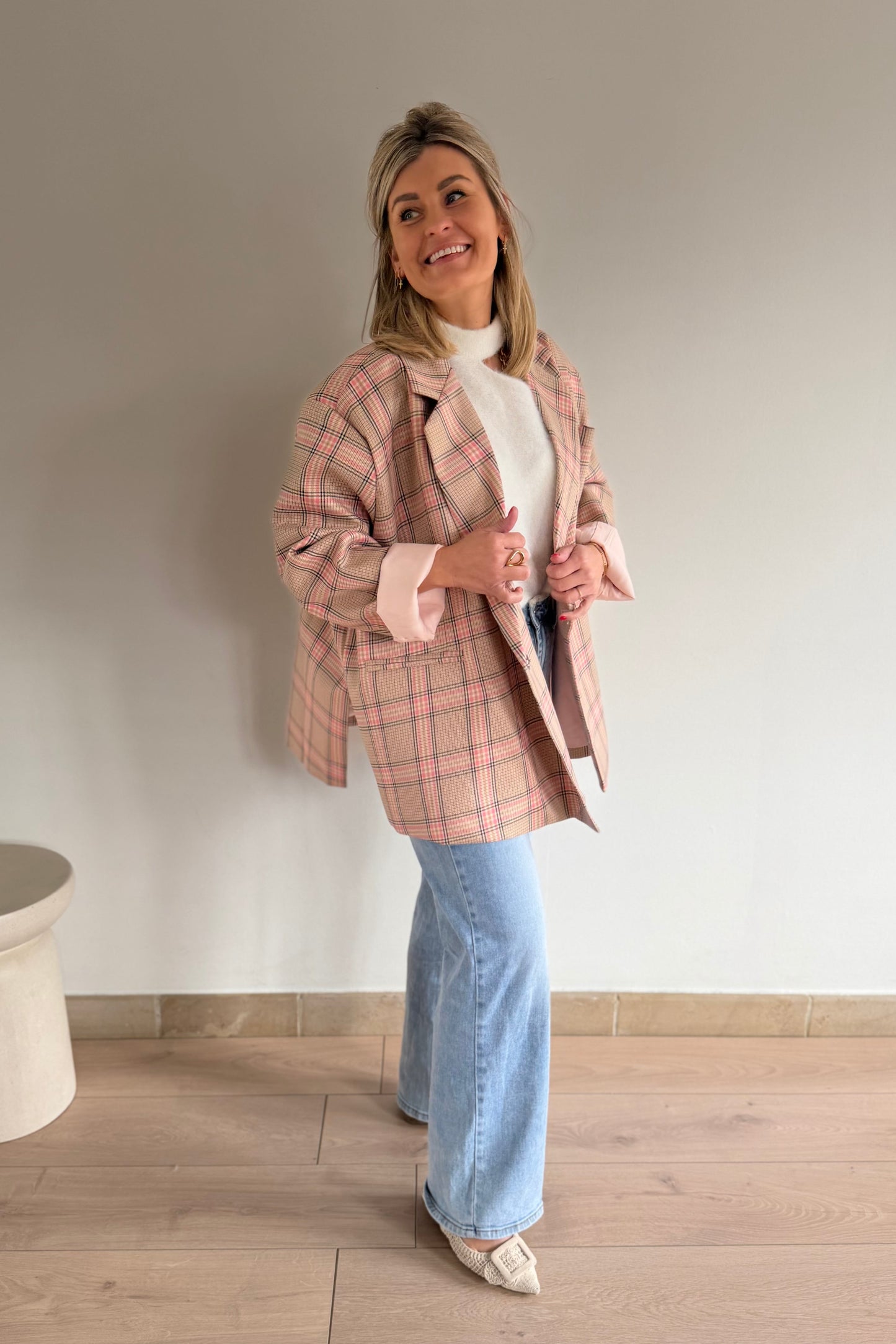 Jasmin Blazer beige-roze