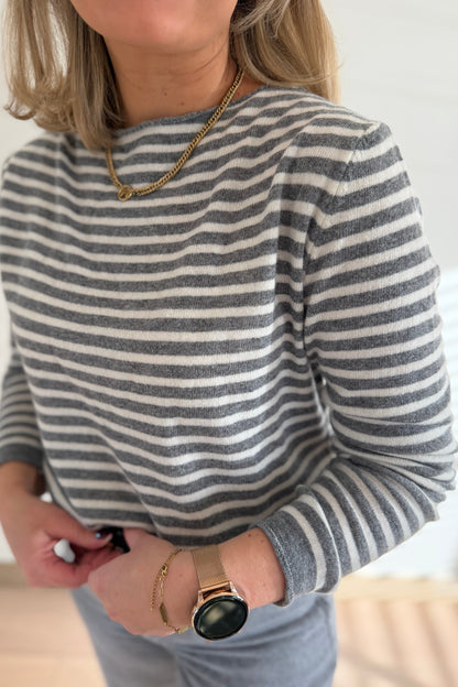 Lou Knit grijs-off white