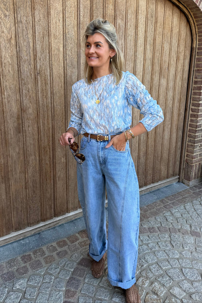 Juno Top blauw