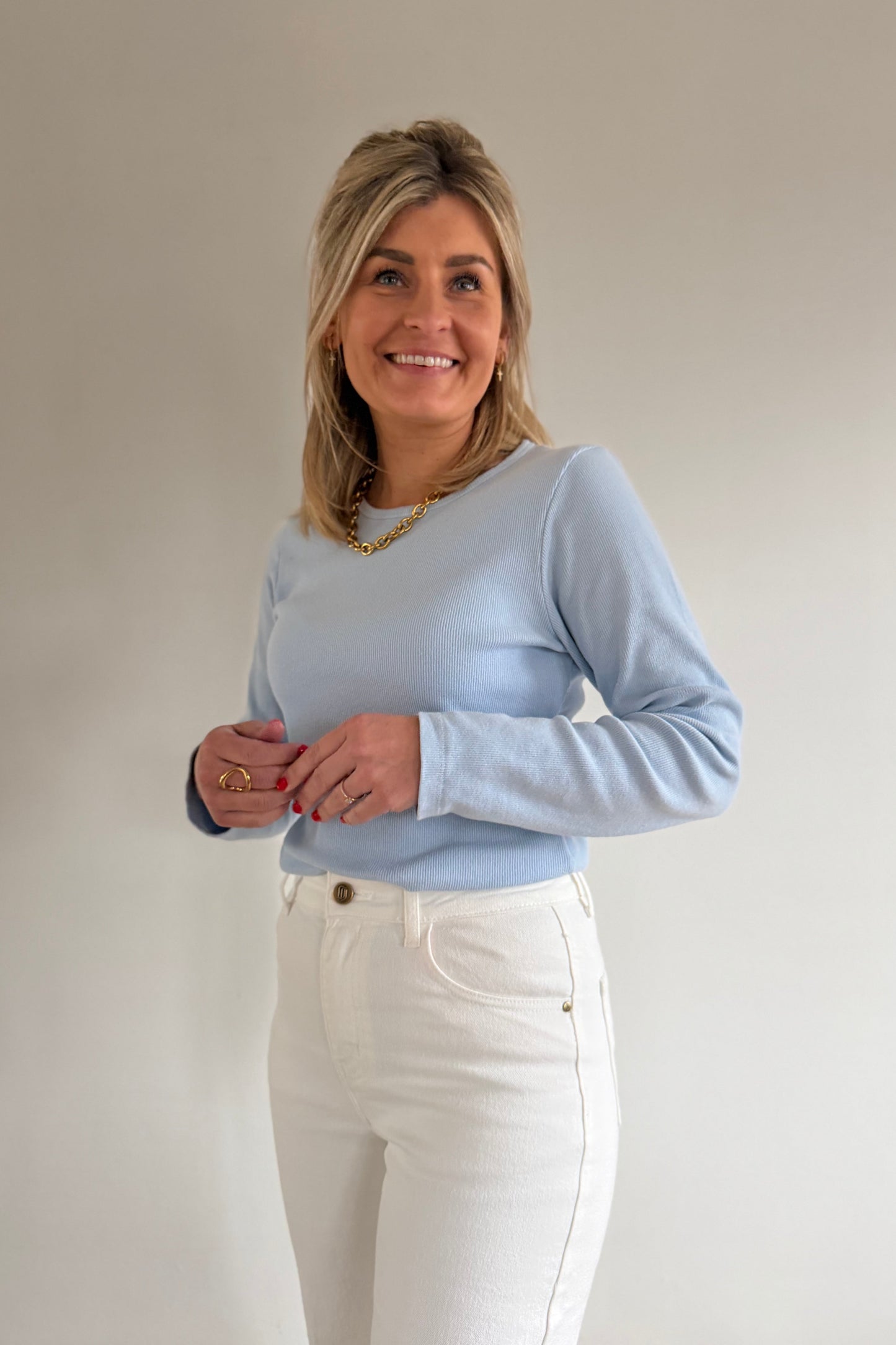 Zora longsleeve Baby blue