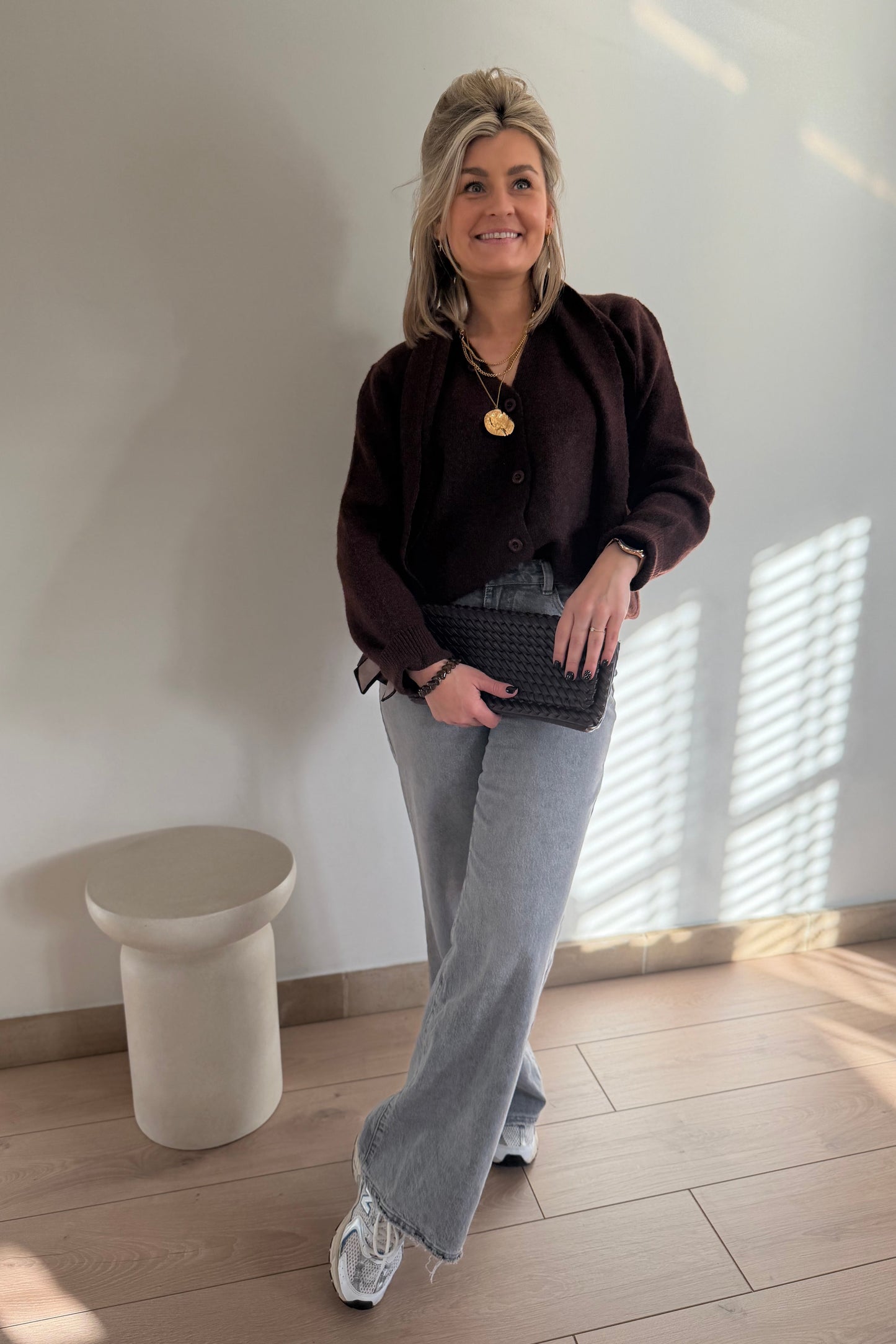 Leila Cardigan Brown