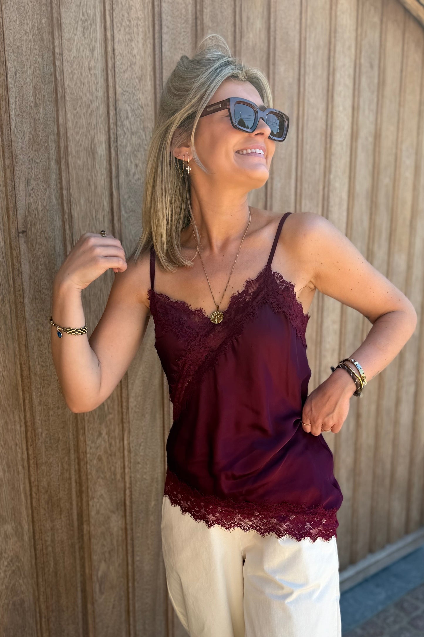 Lizette Top bordeaux