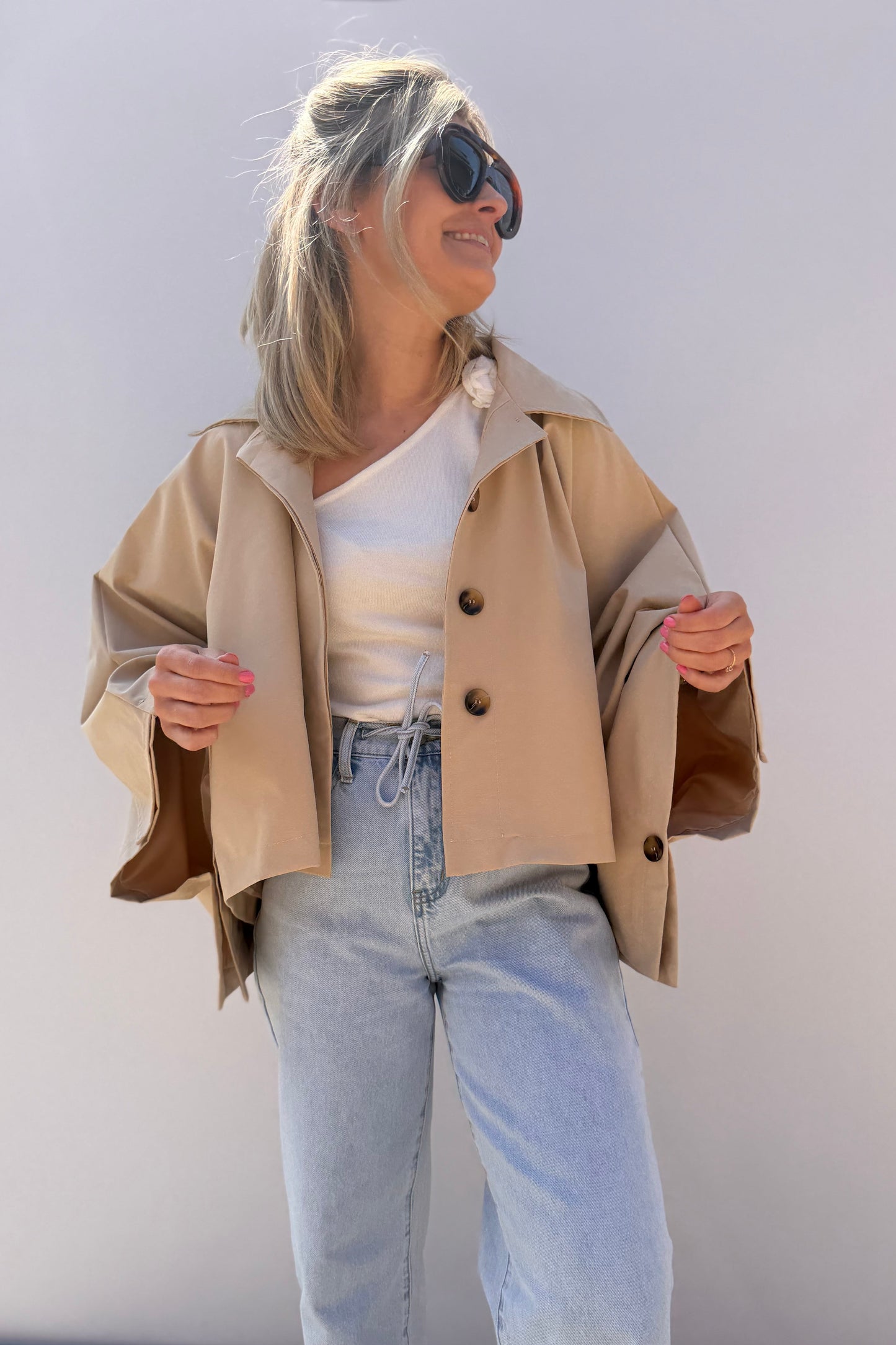 Sofia Poncho-Trench